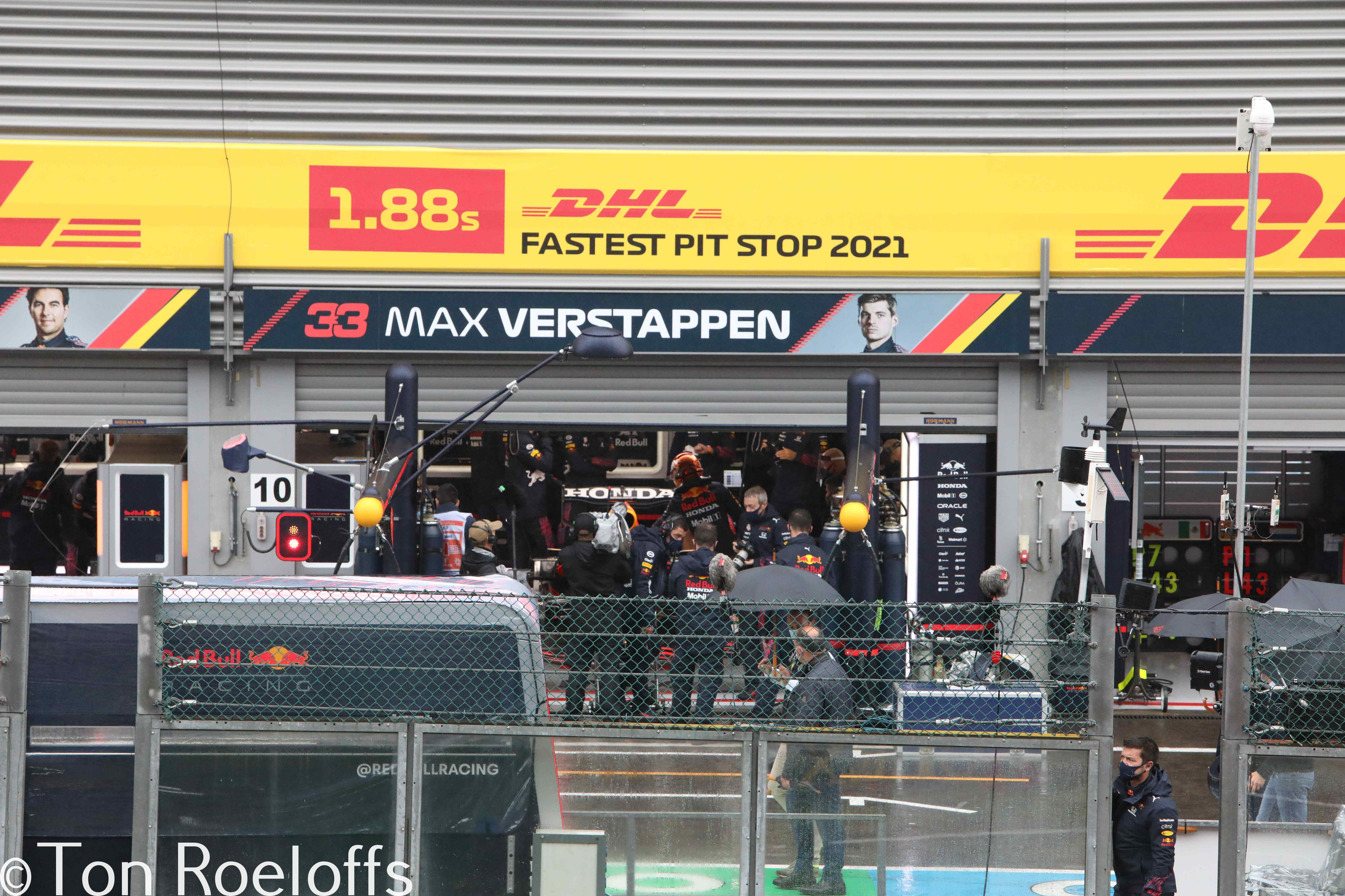 Verstappen pitbox